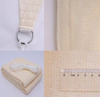 Voile d'ombrage rectangulaire en HDPE tissé résistant aux UV, filet pare-soleil robuste avec un taux d'ombrage de 90%-95% pour carport et patio