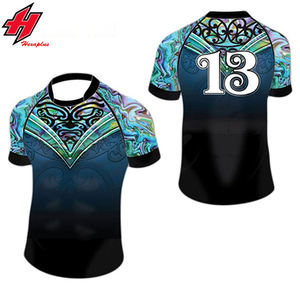 Camiseta de rugby personalizada para mujer, conjunto de equipo de rugby por sublimación - Product Image 1