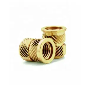M4 Brass Chèn M4 Brass Chèn Nhôm Brass Thép Không Gỉ M4 Knurling Threaded Chèn Nut - Product Image 3
