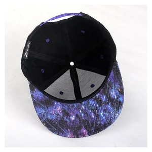 Gorra de Béisbol Deportiva Unisex PIHA SPORTS Galaxy Space Black, Estilo Hip Hop, Ajustable, de 5 Paneles, 100% Algodón, Cierre a Presión - Product Image 3