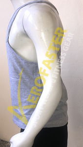 Camisetas musculosas sin mangas de algodón 100% para hombre, camisetas de punto con corte abierto, ropa deportiva informal para culturismo, características transpirables - Product Image 5