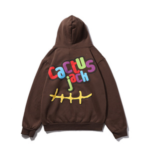 Streetwear bouffé en mousse baggy unisexe survêtement personnalisé pull à capuche en coton imprimé bouffant 3D en polaire brodée - Product Image 4