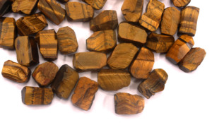 Lot de 10 pierres brutes universelles pour la fabrication de bijoux, taille 16-18 mm, œil de tigre naturel, pierre précieuse brute taillée à la main, vente en gros - Product Image 2