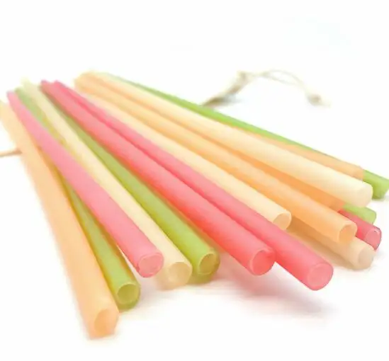 Multi Colored Biodegradable Rice Flour Straws/Eco-friendly Cereals Straws From Vietnam