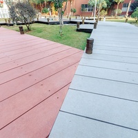Panneau de ciment Composite, 10 pièces, résistant aux intempéries, Grain de bois, sol d'extérieur