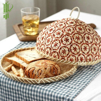 Milieuvriendelijke Vietnam Fabricage Bamboe Eten Cover/Voedsel Cover Gemaakt Van Natuurlijke Bamboe Schotel Cover Beste Leverancier