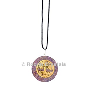 Nuevo colgante de orgón con árbol de la vida de lepidolita, llegada en 2019 - Product Image 1