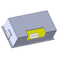 Armoire de distribution numérique ABS pour panneau de commande DIN IC-DPM, dimensions 79x43x26 mm, indice de protection IP66, noir/gris clair, pour extérieur
