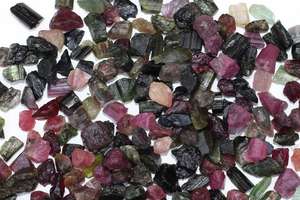 Natural Multi Tourmaline Loose Gemstone 100 Gram Rough Shape Star Effect Natural Cut Third Party Certified Wholesale Colorful - Product Image 5