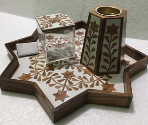 Juego de incienso de quemador de nácar de Ramadán de alta calidad, Nácar Mubkhar de nácar para vajilla de Oriente Medio hecha a mano, el mejor medkhan - Product Image 5