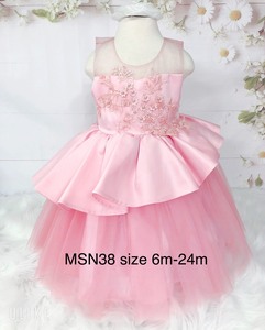 Gros bébé filles robe robe de princesse florale - Product Image 4