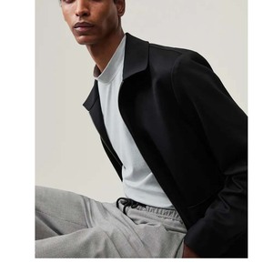 T-shirt court en coton biologique T-shirt pour hommes Couleur unie Col rond Demi manches Loose Casual T-shirt Logo T-shirt pour hommes - Product Image 3