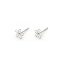 925 Sterling Silber Schmuck Kleine Ohr stecker Silber Blume Ohr stecker Frauen Schmuck Emaille Ohrringe Kinder Schmuck Sets Kinder