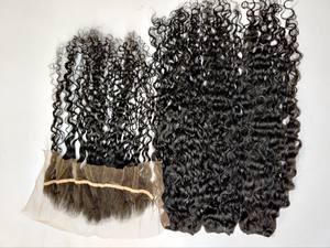 MAQUETA DE PELO DE MUESTRA GRATUITA PELO CRUDO Vendedor al por mayor 100% Cutícula alineada Virgen Raw Indian Hair Human Long Mink Straight Curly Wav - Product Image 3