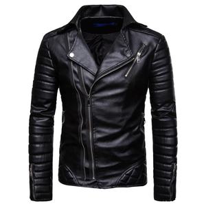 Blouson de moto slim pour homme avec col montant, en cuir de vachette multicolore, imperméable, respirant, écologique et réversible - Product Image 5