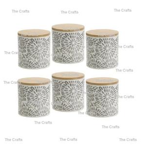 Boîte de rangement en bois pour la maison et la cuisine des restaurants, 4 tailles et designs différents, pour le sucre, le thé - Product Image 6