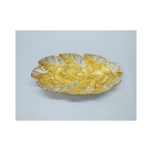 Antique Decorative <b>Bowl</b> Aluminium Customized Handmade Unique Elegant Designer Oval <b>Silver</b> and Gold <b>Bowl</b> for Kitchen - Product Image 1