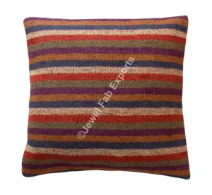 Indian Home Decorative Handmade Square Jute Cushion Cover Hand woven Sofa Pillow Cushion Cover Throw Pillow Cover