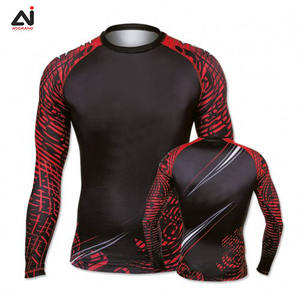 Vêtement de sport à manches longues imprimé par sublimation, logo personnalisé, polyester/nylon/spandex, rashguard fabriqué au Pakistan - Product Image 3