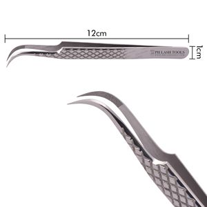 Wide Curved Tip Eyelash Extension Tweezer in Mirror Polish Color with Diamond Elite Design Private Label, Lash Extension Tweezer - Product Image 5