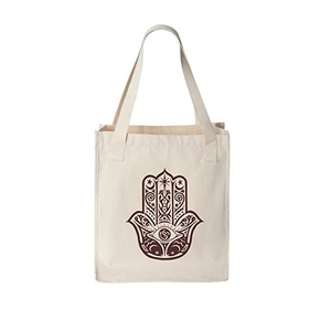 Eco Friendly <b>Reusable</b> 100% Organic Cotton Cheap Wholesale Recycled Shopping Hands Free <b>Bag</b> for Girl With Zipper Gots Certificate - Product Image 3