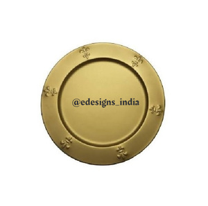 Assiette de chargement en métal, meilleure vente, abordable, meilleur sous-assiette, vaisselle décorative de mariage, plateau de service - Product Image 2