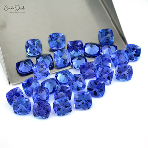 หิน Tanzanite ธรรมชาติขนาด5มม. 100% ตัดอัญมณีกึ่งมีค่าแทนซาไนต์สำหรับจี้แหวนเครื่องประดับ - Product Image 2