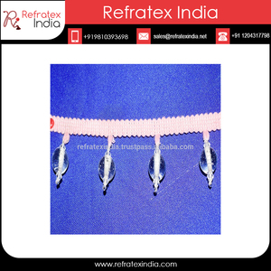 Black <b>Beaded</b> <b>Fringe</b> Good Quality <b>Fringe</b> Manufacture From India - Product Image 6