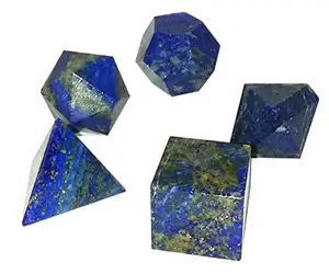 Piedra lapislázuli de cristal de alta calidad, conjunto geométrico, conjunto de piedras de cristal para curación, venta al por mayor, producto de cristal