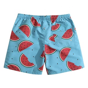 Pantalones cortos de playa con Estampado de sandía para hombre, shorts elásticos de 4 vías de alta calidad con estampado por sublimación, oem - Product Image 2