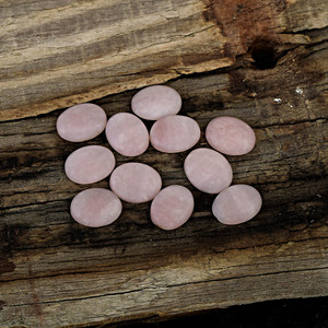 โอปอลสีชมพูธรรมชาติตัดทรงหลังเบี้ยแบบหลวมขนาด5X3มม. รูปทรงรีทำด้วยมืออัญมณีคุณภาพสูงสำหรับการทำเครื่องประดับ - Product Image 1