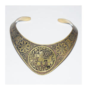 Gargantilla de plata con puntas, componentes de joyería, joyería antigua - Product Image 4