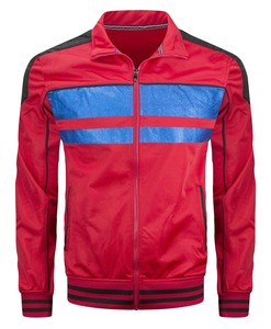 ชุดวอร์มสำหรับวิ่งจ๊อกกิ้งแบบมีซิป,ชุดวอร์มสำหรับวิ่งจ็อกกิ้งมีฮู้ดสีแดง - Product Image 2