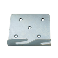 Connecteur de lit robuste en fer avec finition zinc et placage barillet, pour mobilier de chambre traditionnel