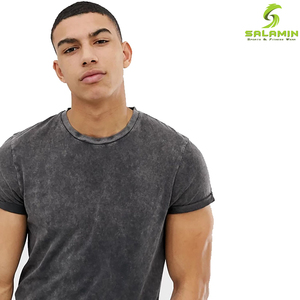 T-shirt en laine pour homme, Design personnalisé de haute qualité, avec Logo imprimé sur mesure, collection 2021 - Product Image 3