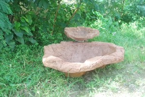 KNT Wholesale FRP Garden Ornaments Attractive Stone Look Real Looking Hand Molded Unbreakable Fiberglass <b>Pond</b> Water Lotus Grey - Product Image 2