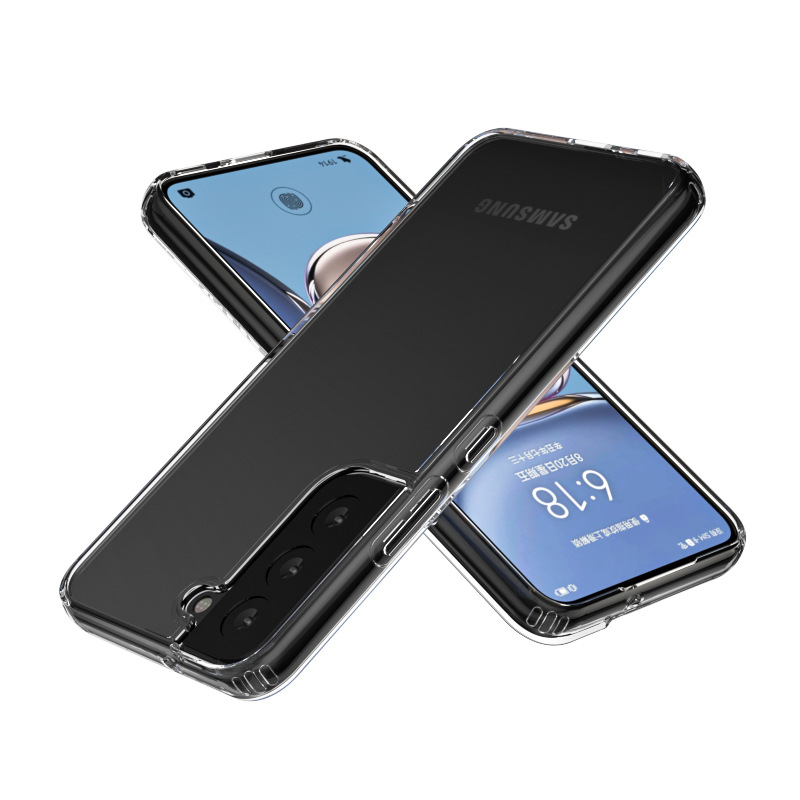 Хит продаж, кристально прозрачный акриловый жесткий чехол для телефона Samsung Galaxy S22 S22 Plus, задняя крышка
