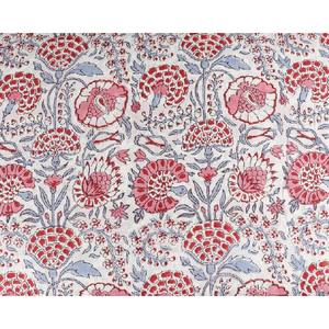 Tissu indien fait à la main imprimé floral 100% coton pour la confection de robe - Product Image 5