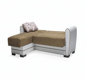 Pelin, futón Seccional de estilo europeo moderno, juego de sofá de cuero para sala de estar de alta calidad, sofá cama de terciopelo para interiores - Product Image 3