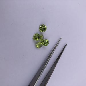6mm naturel vert péridot à facettes coupe ronde pierre précieuse semi-précieuse prix de gros pierres en vrac pour la fabrication de bijoux offres en ligne - Product Image 2