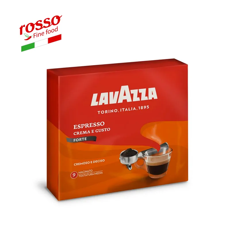Lavzza Espresso Crem E Gusto FORTE Kopi Bubuk 250X2 BH Kafe Italiano-Buatan Italia