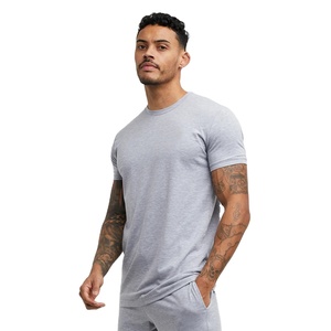 100% T-shirts pour hommes en coton de qualité supérieure 150gsm T-shirts unis vierges imprimés avec logo personnalisé - Product Image 5
