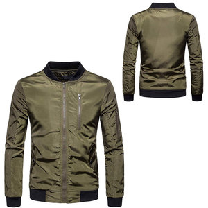 GAF prix de gros grande taille 100% coton revers privé à capuche hommes coupe-vent délavé veste décontractée bombardier veste - Product Image 6