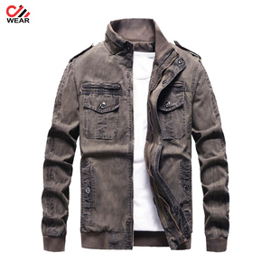 Chaqueta vaquera con Logo personalizado, ropa deportiva informal con Capucha de punto, tela vaquera de algodón, manga de parche, Chaquetas vaqueras deportivas - Product Image 2