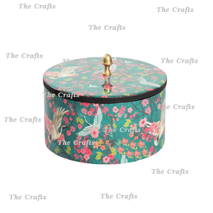 Set Of Two Different Sizes <b>Wooden</b> Chapati Container <b>Box</b> Premium Quality Round Shape Roti <b>Box</b> At Affordable Prices - Product Image 5