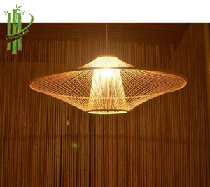 โป๊ะหวายและไม้ไผ่2022สวยโคมไฟโบราณแบบ DIY จากเวียดนามแกะสลักรูปนางฟ้า - Product Image 4