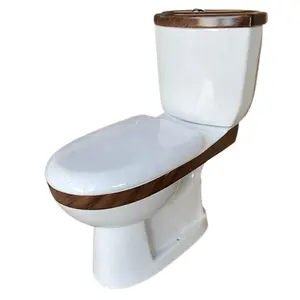 Europese Standaard Wc Waterbesparende Keramische Groothandel Badkamer Wc Sanitair Tweedelige Toilet Voor Senegal Markt