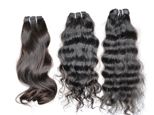 ผมต่อจากผมมนุษย์แท้แบบไม่ผ่านกระบวนการผมชาวอินเดียขนาด28-30นิ้วแบบนิ่มจำนวนมาก - Product Image 2