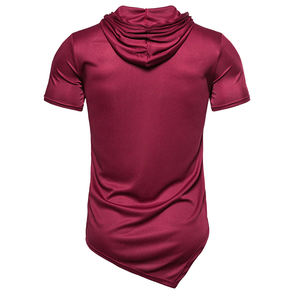 OEM venta al por mayor de camisetas de los hombres de alta calidad de desgaste casual Color sólido largo logotipo personalizado de impresión nuevo diseño de moda - Product Image 4