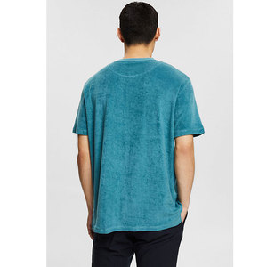Camiseta Vintage de terciopelo para hombre y mujer, camisa de manga corta con cuello redondo, venta al por mayor, 2017 - Product Image 6